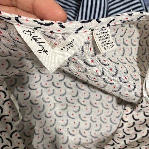 NWOT Billabong Linen blouse - Picture 4 of 5